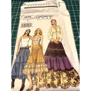New Vogue V8159 Misses Tiered Skirt Sewing Pattern Size D 12-14-16 2005 DIY Fash